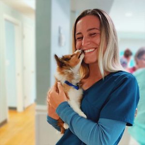 alyssa kaufold, veterinary technician at Hollis Veterinary Hospital